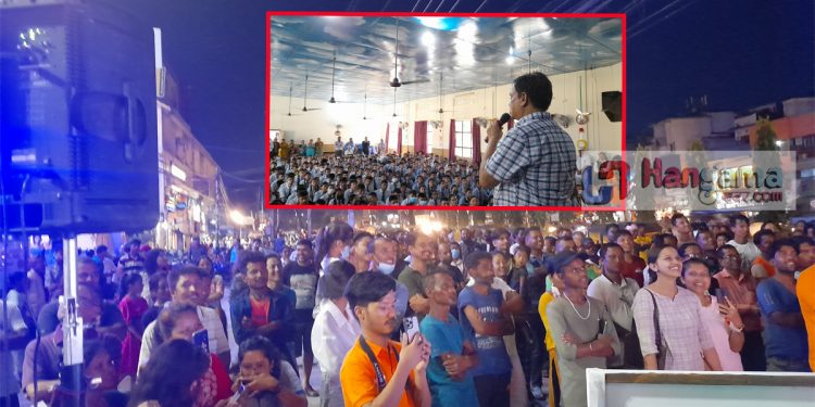 महापुरुषको बिर्तामोडमा भव्य कन्सर्ट , रचना र हरिबंशको गीतमा झुमे दर्शक (VDO)