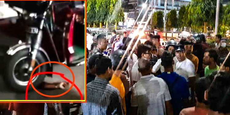 इटहरीमा टेम्पो चालकले सिटी सफारी चालकको हातनै छिनाइदिए