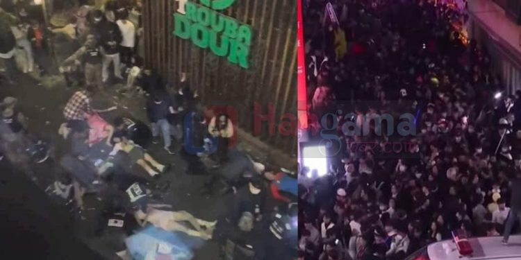 कोरीयाको राजधानी सोलमा भाग-दौड मच्चिँदा १५१ बढीको मृत्यु