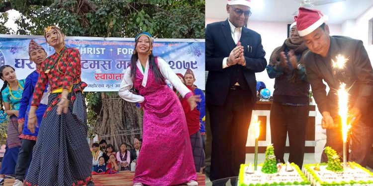 भानुचौक देखी मेयरको कार्यकक्ष सम्म ख्रीस्टमस महोत्सव