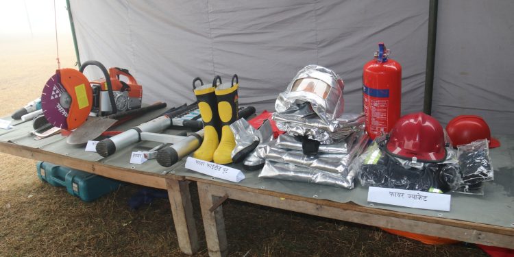 भुकम्प सुरक्षा सम्बन्धी कृतिम घटना अभ्यास सम्पन्न