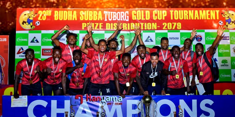 २३ औं बुढासुब्बा गोल्डकपको च्याम्पियन ‘एभेनिर एफसी’ क्यामरुन