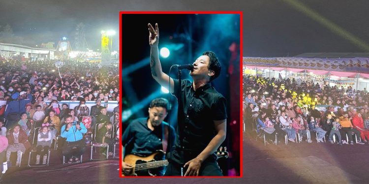 धराने गायक सबिन राई एण्ड व्याण्ड आज धरान एक्स्पो मा