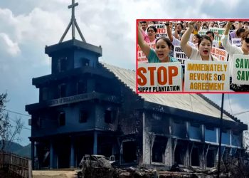 भारतको मणिपुरमा दुई सय वटाभन्दा धेरै चर्चमा आगलागी