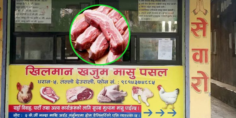 धरानमा सुगुरको मासुको भाउ बढ्यो, अब प्रती केजी ४२०