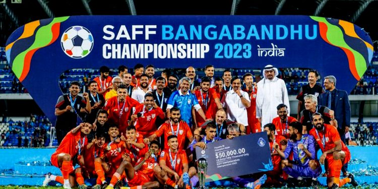 भारतलाई नवौ पटक साफ च्याम्पियनशिप को उपाधी