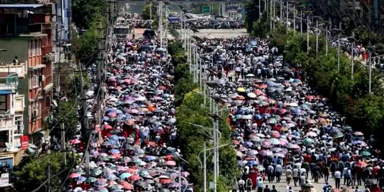 शिक्षकहरूको आन्दोलनले सामुदयिक बिधालयको पढाई प्रभावित