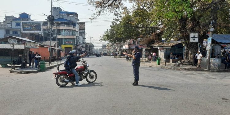 देशीलाइन सडकमा वान वे नियम हटाउन व्यवसायीको माग