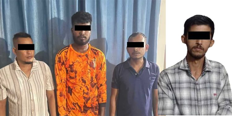 लागुऔषध ब्राउनसुगर सहित झापाबाट ४ जना पक्राउ