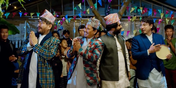 चलचित्र “यो मन त मेरो नेपाली हो” को देशप्रेम भावको गीत भजन शैलीमा